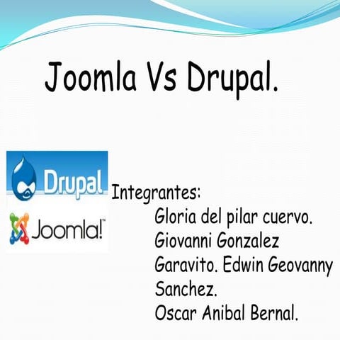 Joomla vs drupal