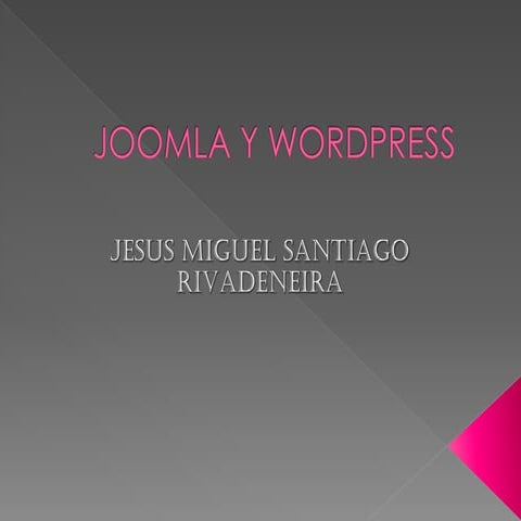 Joomla y wordpress