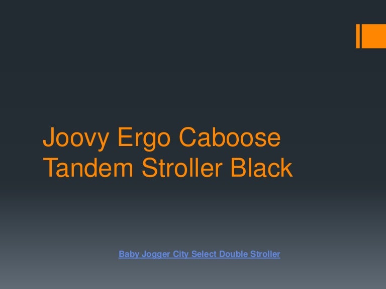 parallel tandem stroller