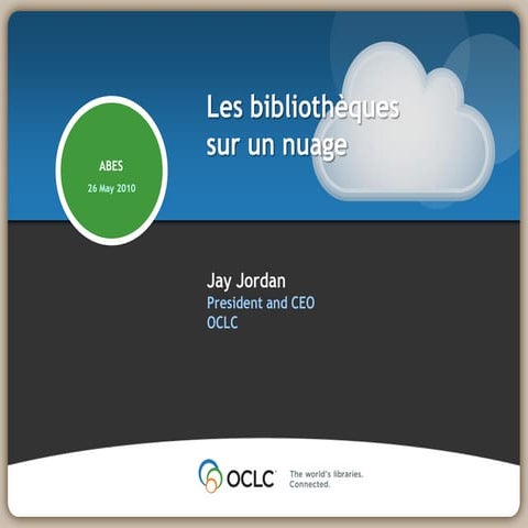 Jabes 2010 - Session plénière "Les bibliothèques sur un nuage"