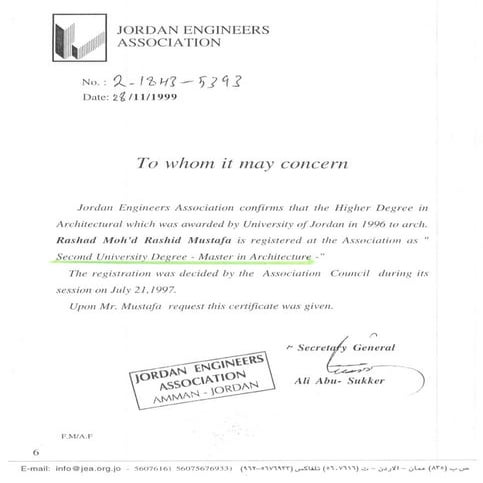 Jordan university | PDF