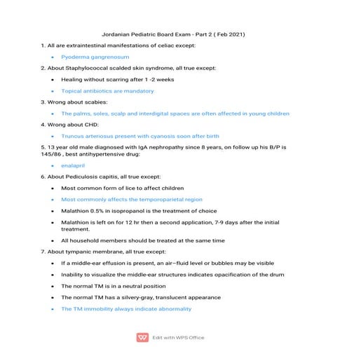 Jordanian Pediatric Board Exam - Feb 2021.pdf