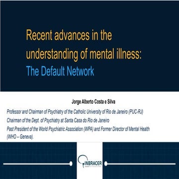 Jorge Alberto Costa e Silva-Psiquiatría: situación actual y perspectivas de f...