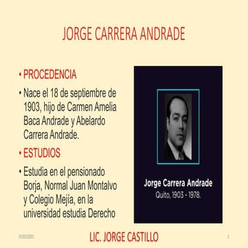 Jorge carrera andrade