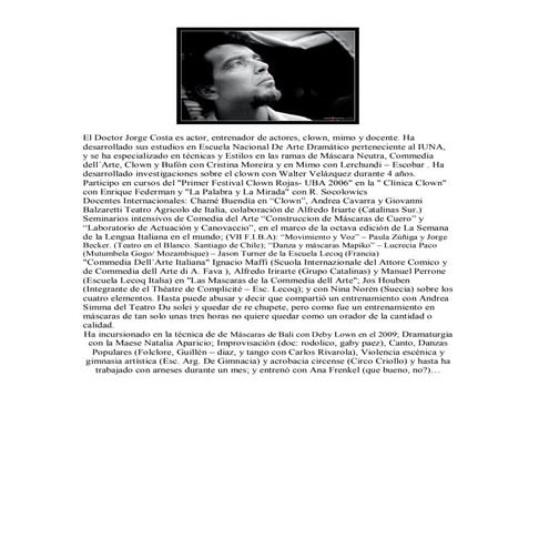 Jorge Costa Cv Breve