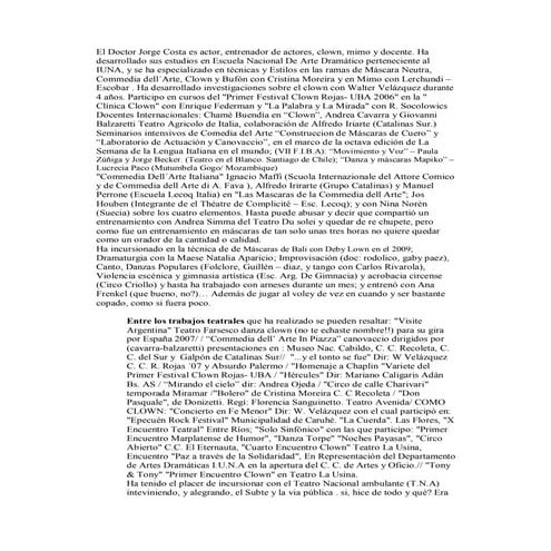 Jorge costa cv breve