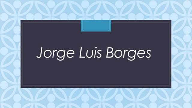 Jorge luis borges