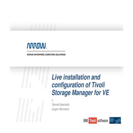 Live installation og konfigurering af TSM for Virtual Environments