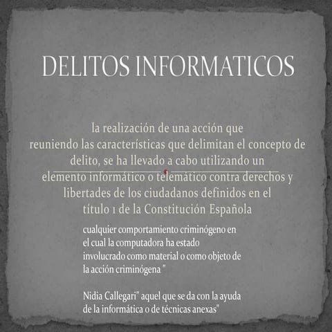 DELITOS INFORMATICOS