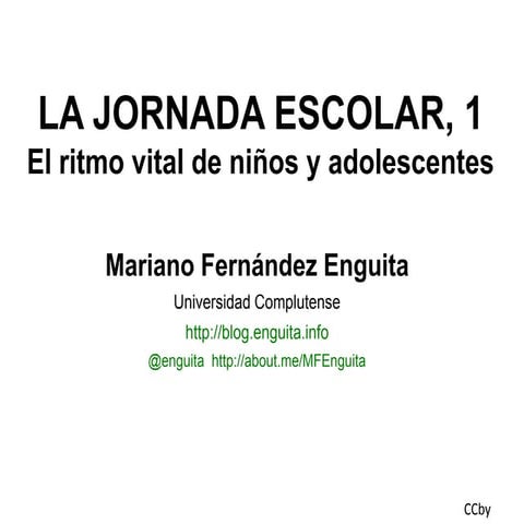 La jornada escolar 1