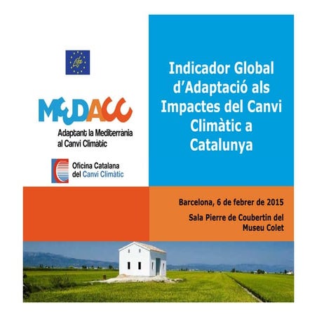 Indicador global d’adaptació al canvi climàtic a Catalunya