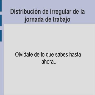 3-1 Jornada irregular