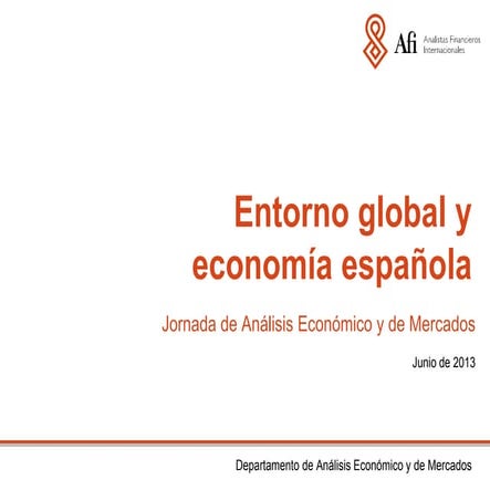 Jornada de Análisis de Mercados Afi - junio2013