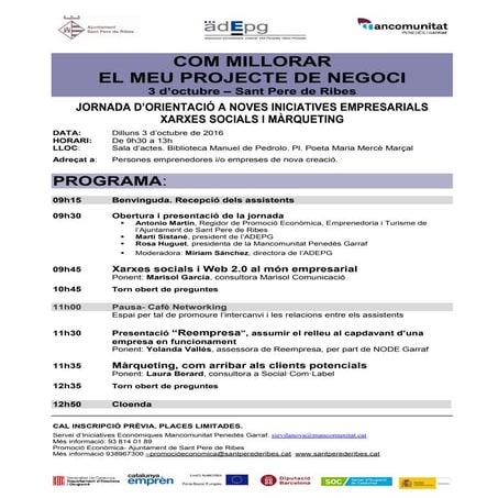 Jornada orientació xarxes socials i marqueting sp_ribes_3octubre