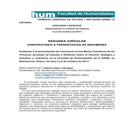 Jornadas 2°circular