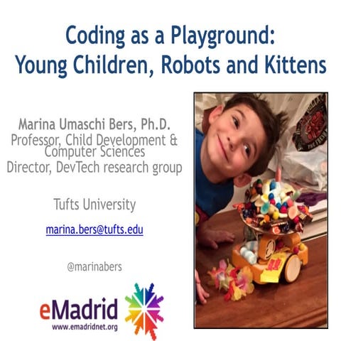 VII Jornadas eMadrid "Education in exponential times". "Coding as a Playgroun...