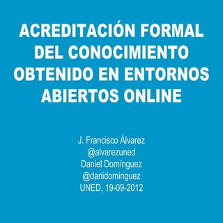 Jornadas Innovacion UNED 2012