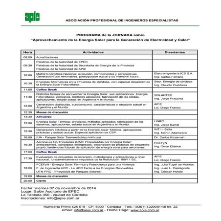 Jornada energía solar 07 11-14 - programa final
