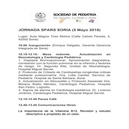 JORNADA SPARS SORIA (5 Mayo 2018)
