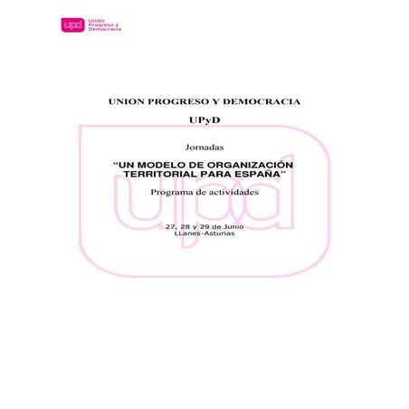 Jornadas Un Modelo De Organizaci N Para Espa A