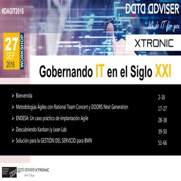 Jornada Workshop: "Gobernando IT en el Siglo XXI"