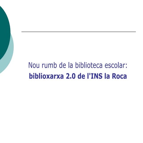 5es Jornades Biblioteques Escolars