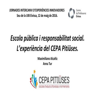 Presentació del CEPA Pitiüses