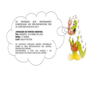 Jornades portes obertes