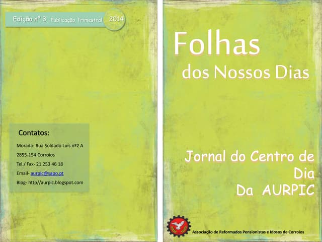 Jornal 3- Folhas dos Nossos Dias -AURPIC