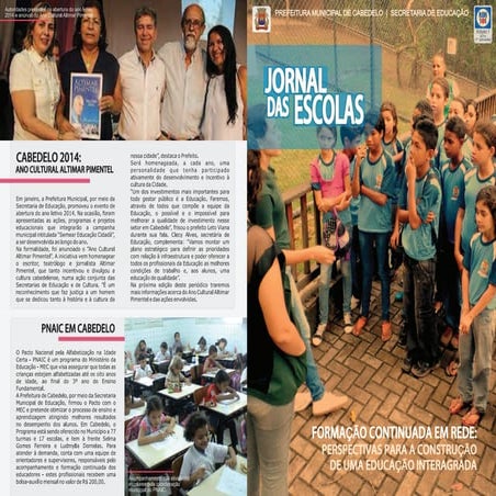 Jornal das Escolas de Cabedelo PB