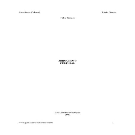 Jornalismocultural fabiogomes