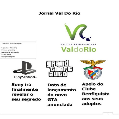 Jornal val do rio - Informação