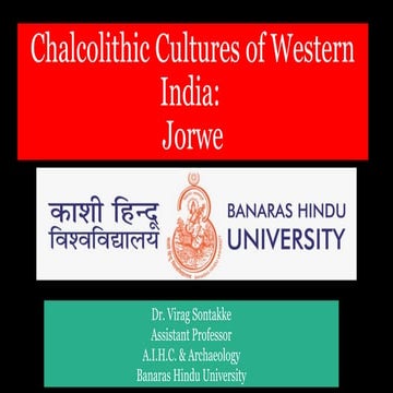 Jorwe Chalcolithic Culture of Western India