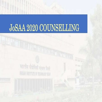 JoSSA 2020 Counselling