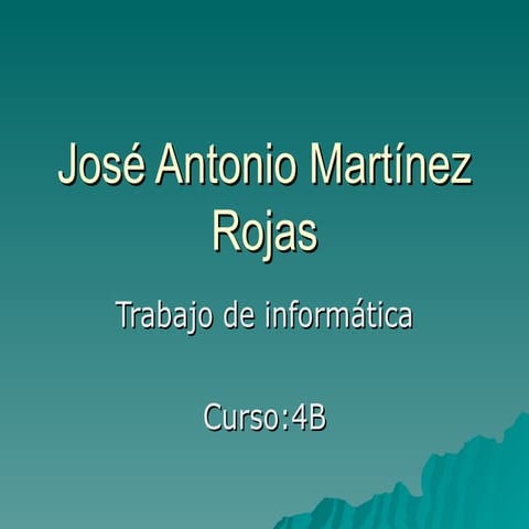 José Antonio MartíNez Rojas