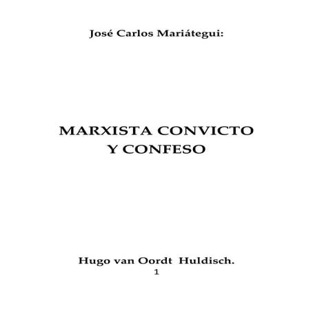 LA VIGENCIA DEL PENSAMIENTO DE MARIÁTEGUI