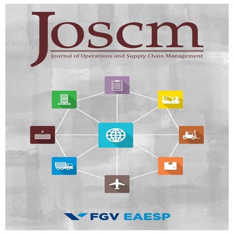 JOSCM - Journal of Operations and Supply Chain Management - n. 01 | Jan/Jun 2016