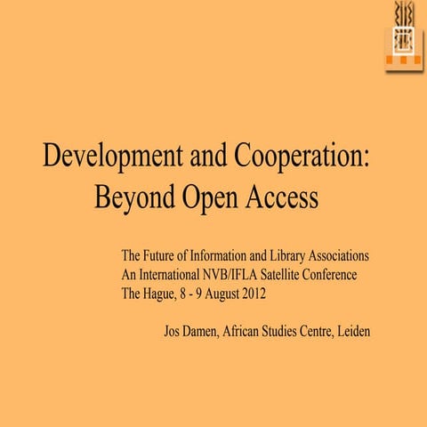 Development and cooperation : beyond Open Access