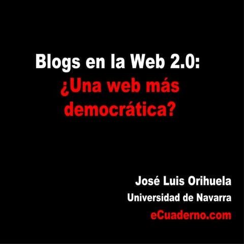Blogs en la Web 2.0