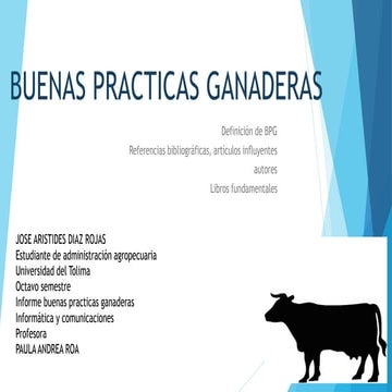 BUENAS PRECTICAS GANADERAS