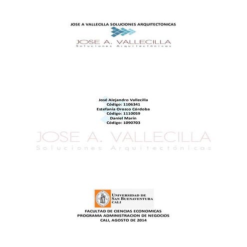 Jose a vallecilla soluciones arquitectonicas
