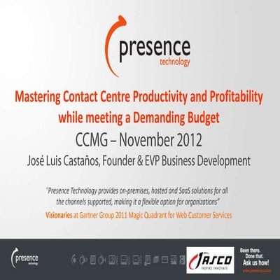 Mastering Contact Centre Productivity and Profitability