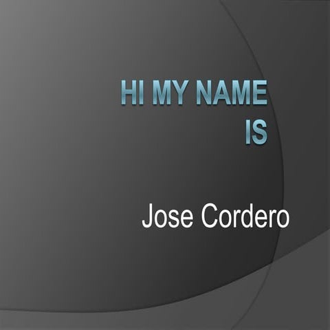 Jose cordero