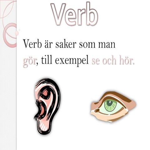 Verb. tegnér | PPTX