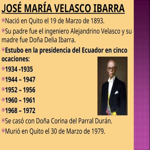 JOSE MARIA VELASCO IBARRA ESTUDIOS SOCIALES 031225.ppt