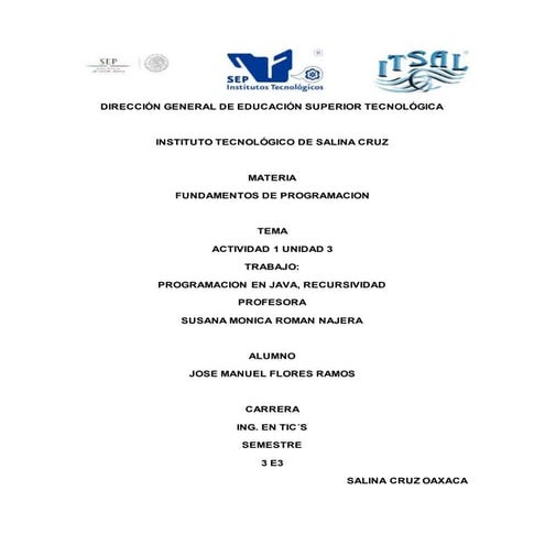 Josemauelunidad3 recursividad