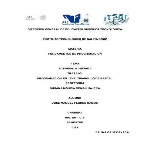 Josemauelunidad3 triangulodepascal