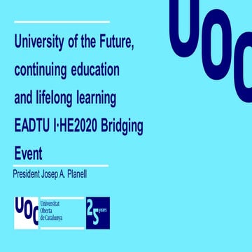 I-HE2020: University of the future, continuing education and lifelong learning
