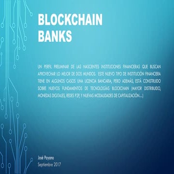 BLOCKCHAIN BANKS - BANCOS BLOCKCHAIN