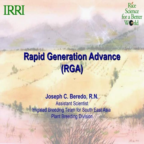 Rapid Generation Advance
